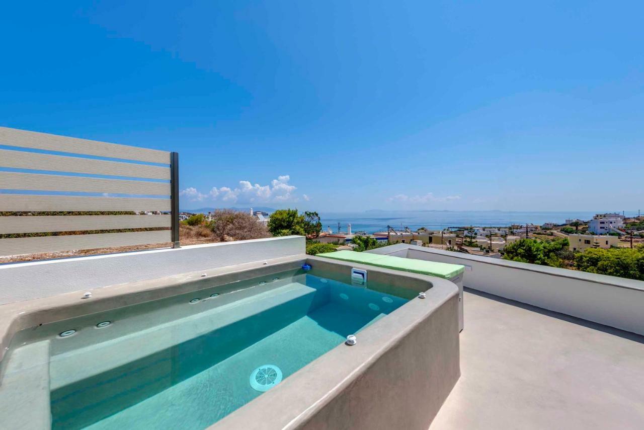 Villa Alba In Syros With Private Jacuzzi Azolimnos Extérieur photo