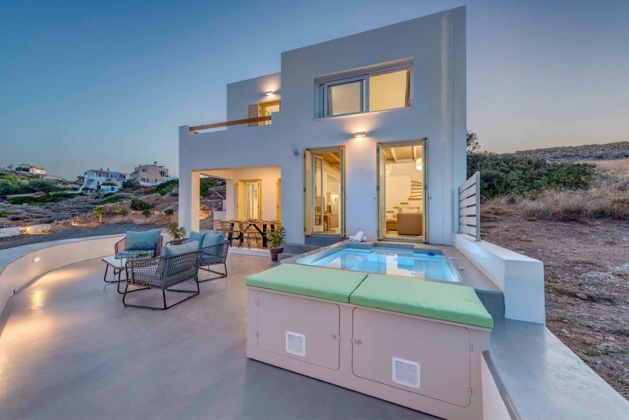 Villa Alba In Syros With Private Jacuzzi Azolimnos Extérieur photo